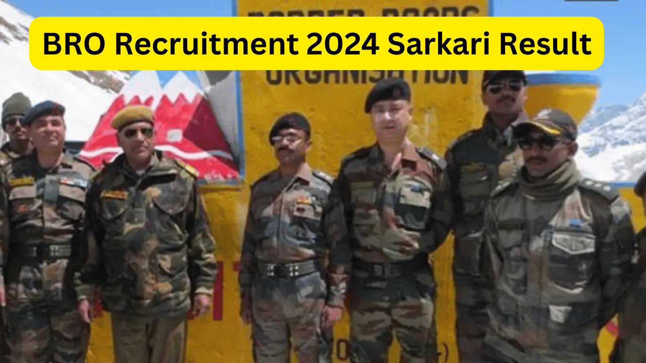 BRO Recruitment 2024 Sarkari Result