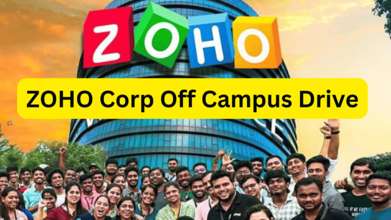 ZOHO Corp Off Campus Drive - Zoho Job Openings For Freshers